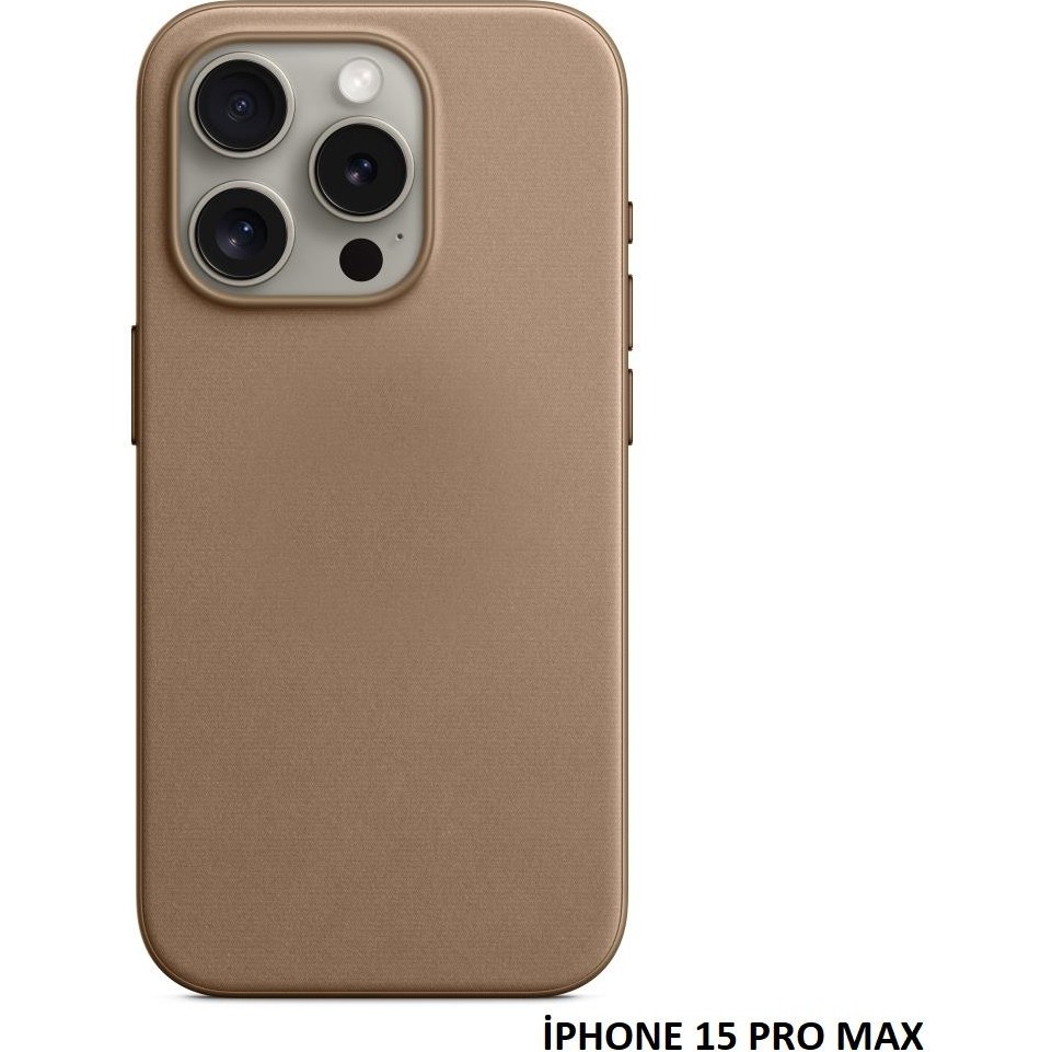 iPhone 15 Pro Max Için Magsafe Özellikli Mikro Dokuma Kılıf - Titanyum Cep Telefonu Kılıfı Fiyatı