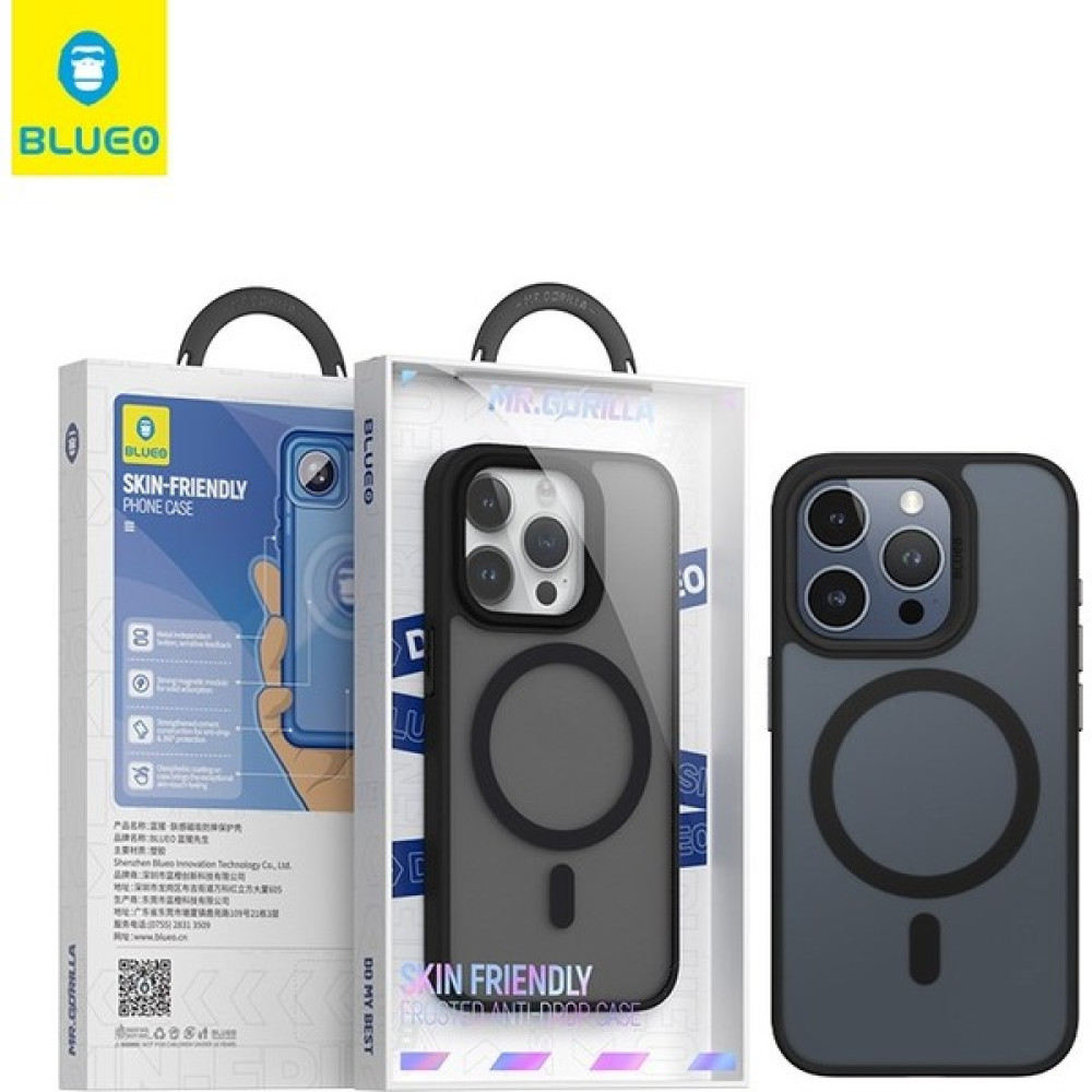 iPhone 15 Pro Max Uyumlu Frosted Dual Color Skin Friendly Magsafe Kılıf Siyah Cep Telefonu Kılıfı Fiyatı