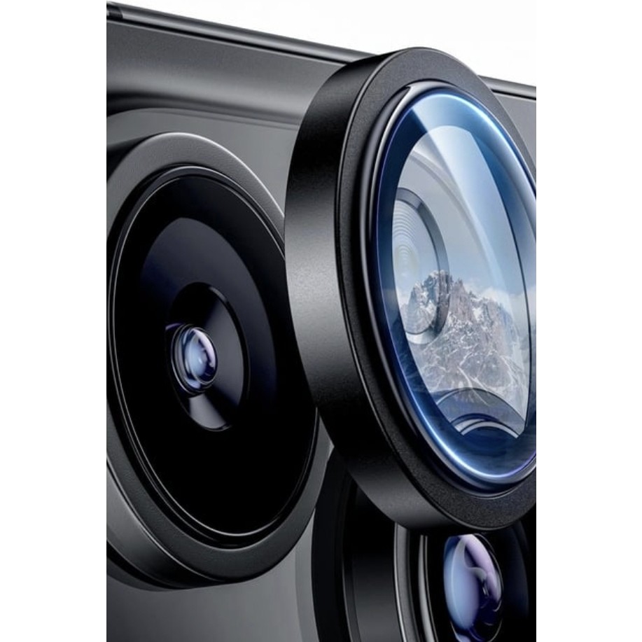 iPhone 16 Pro / 16 Pro Max Uyumlu Halka Set Kamera Lens Koruyucu - Siyah Cep Telefonu Fiyatı