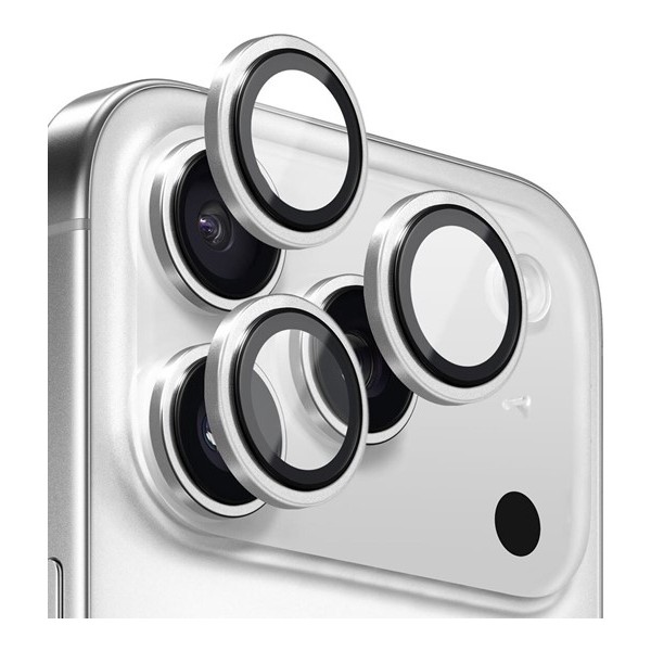 iPhone 17 Pro / 17 Promax Uyumlu Halka Set Kamera Lens Koruyucu - Gümüş Cep Telefonu Fiyatı
