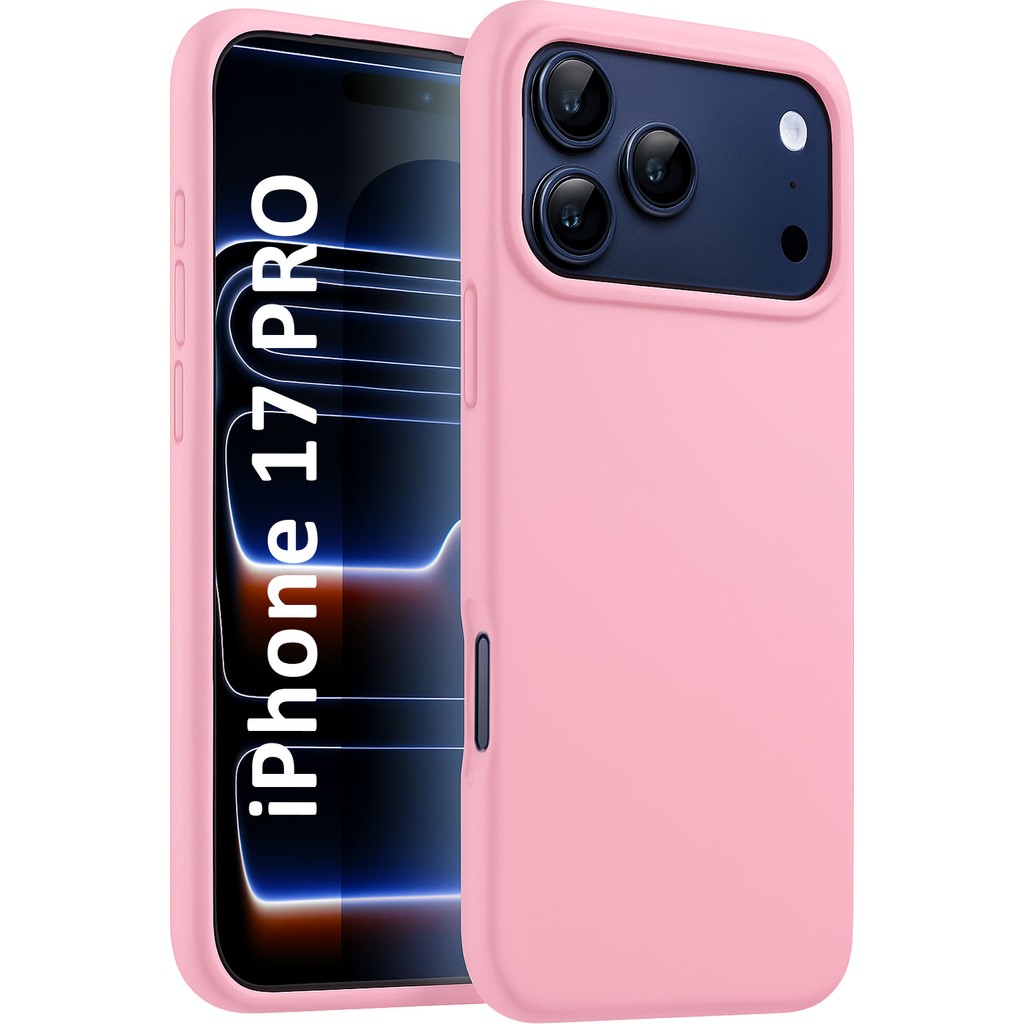 iPhone 17 Pro Kılıf Lansman Premium Silinebilir Silikon - Açık Pembe Cep Telefonu Kılıfı Fiyatı