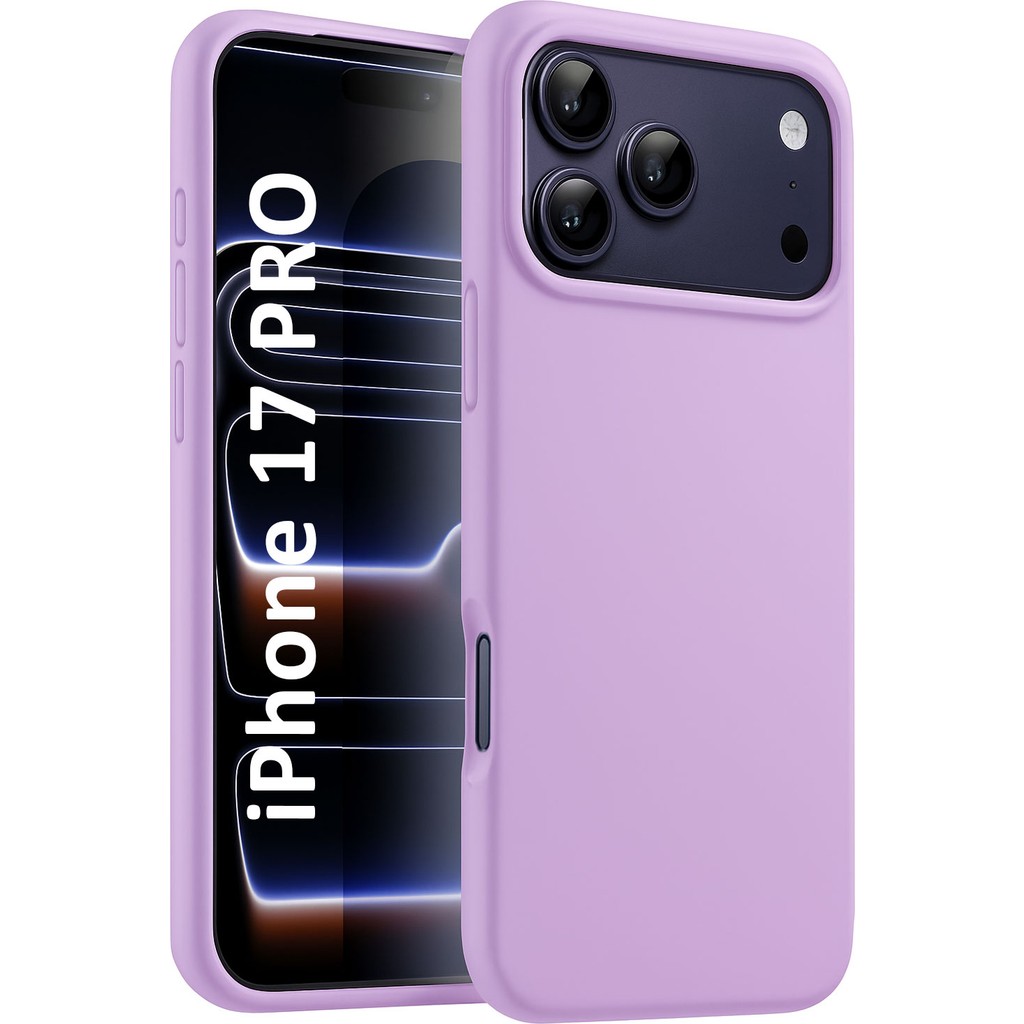 iPhone 17 Pro Kılıf Lansman Premium Silinebilir Silikon - Lila Cep Telefonu Kılıfı Fiyatı