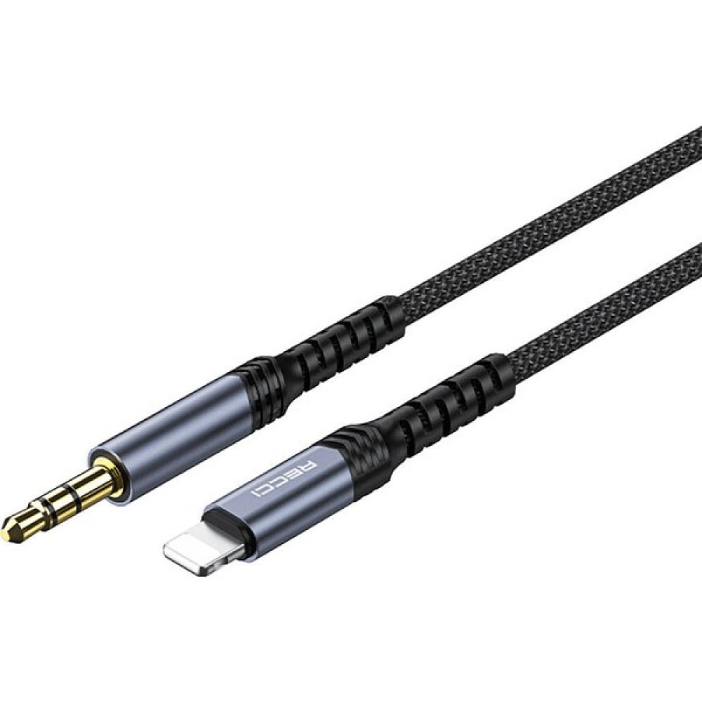 iPhone Aux Kablo Recci RDS-A26 Lightning To 3.5mm Aux Audio Ses Kablo 1.2 Metre Ses Kablosu Fiyatı