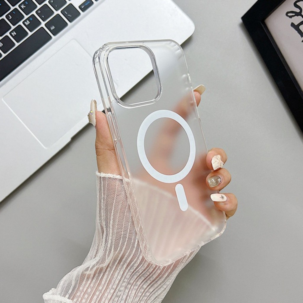iPhone Kılıf Telefon Kılıfı iPhone 15 Magsafe Kılıf Uyumlu - Buzlu Siyah Diğer Fiyatı