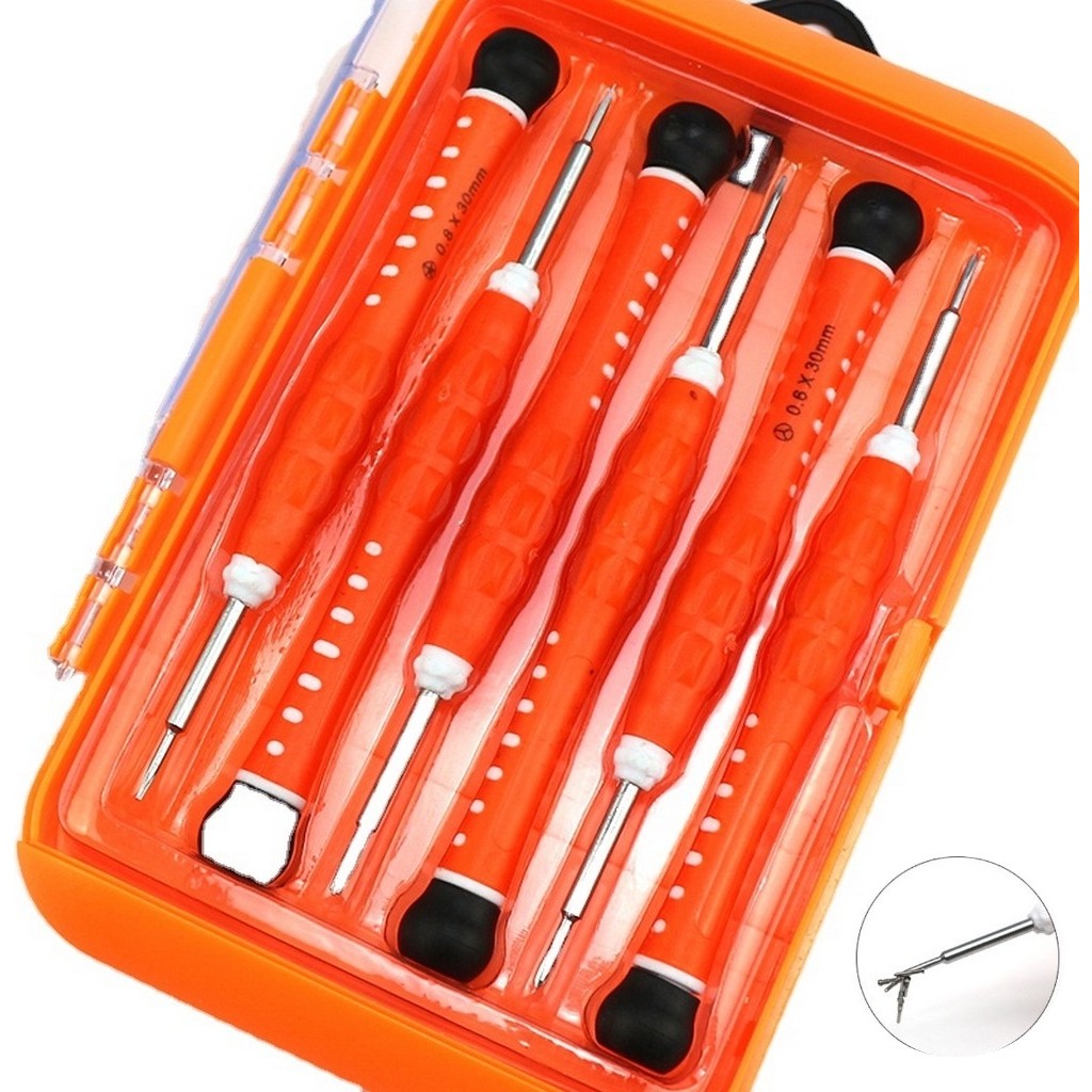 iPhone Manyetik Tornavida Seti 0.6y Uç 0.8mm T2 1.5+ 1.5- 2.5+ | 91021 Tornavida Fiyatı