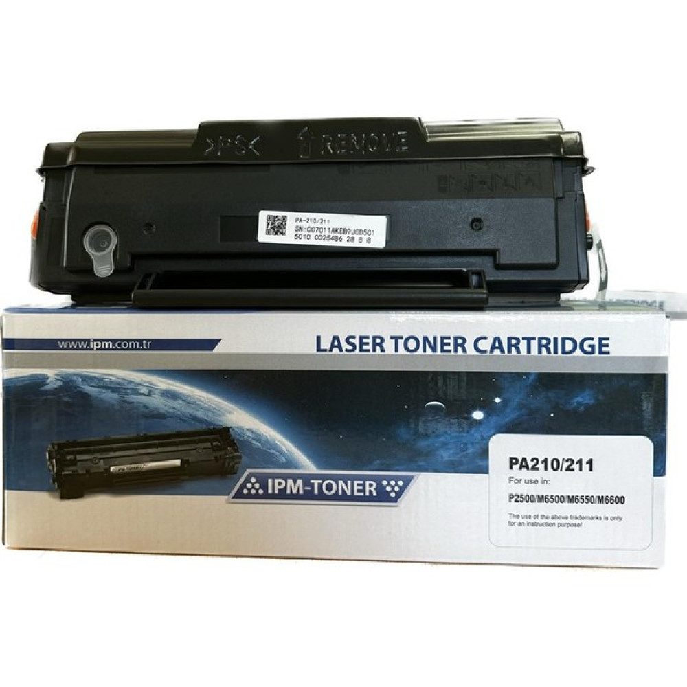 IPM Toner Pantum PA210 / PA211 Muadil Toner - Pantum P2500W / M6500 - Black Tonerler Fiyatı