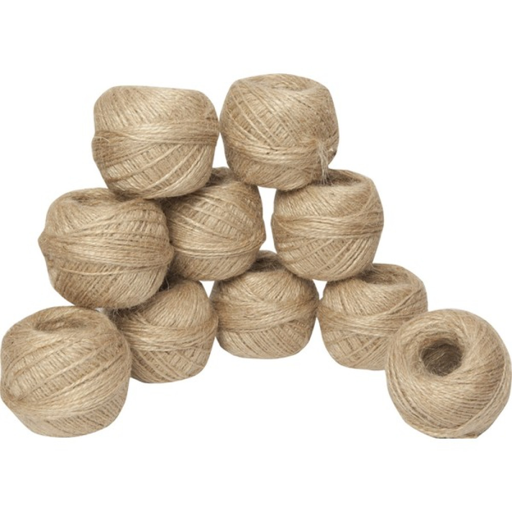 İpsan Jüt Iplik 100 gr Natural Yumak 16/2 - 4 'li Nalburiye & Hırdavat Fiyatı