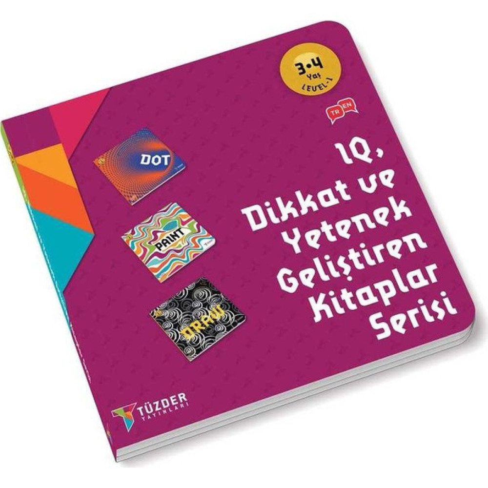 IQ Dİkkat ve Yetenek Geliştiren Kitaplar Serisi 3-4 Yaş Level 1 (3 Kitap Takım) Zeka Geliştirici Kitaplar Fiyatı