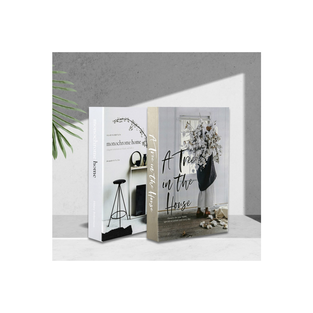 irayhomedecor 2li A Tree & Mono Dekoratif Kitap Kutu Ev & Dekorasyon Aksesuarları Fiyatı