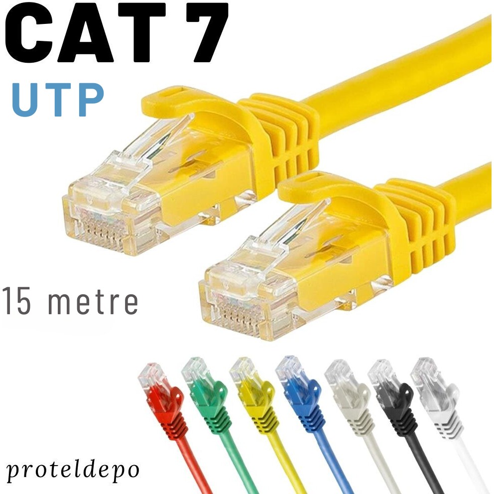 Irenıs 15 Metre Cat7 Kablo Ethernet Network Internet Lan Ağ Kablosu - Sarı - 15 m SSD / Solid State Drive Fiyatı