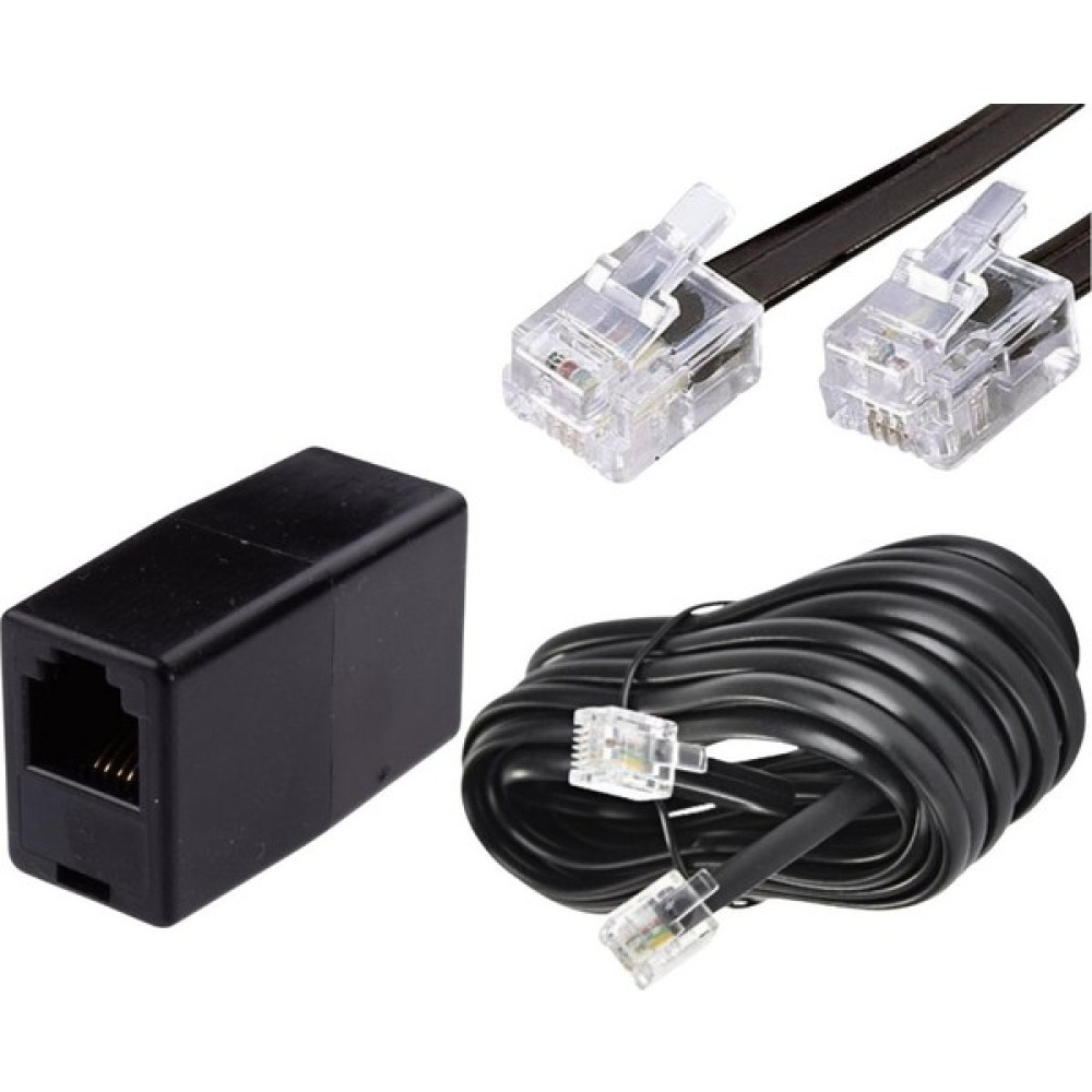 Irenıs Adsl Vdsl Modem Kablosu, Uzatma Seti, Siyah - 15 m Ağ / Network Kablosu Fiyatı