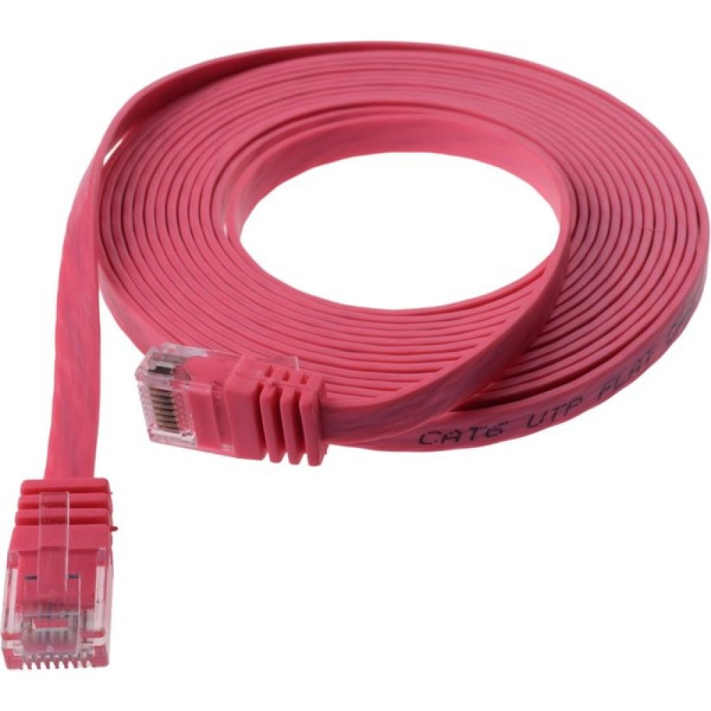 IRENIS CAT6 Yassı Ethernet (Network, LAN) Kablosu, Fuşya, 15 metre - Fuşya - 15 m Ağ / Network Kablosu Fiyatı
