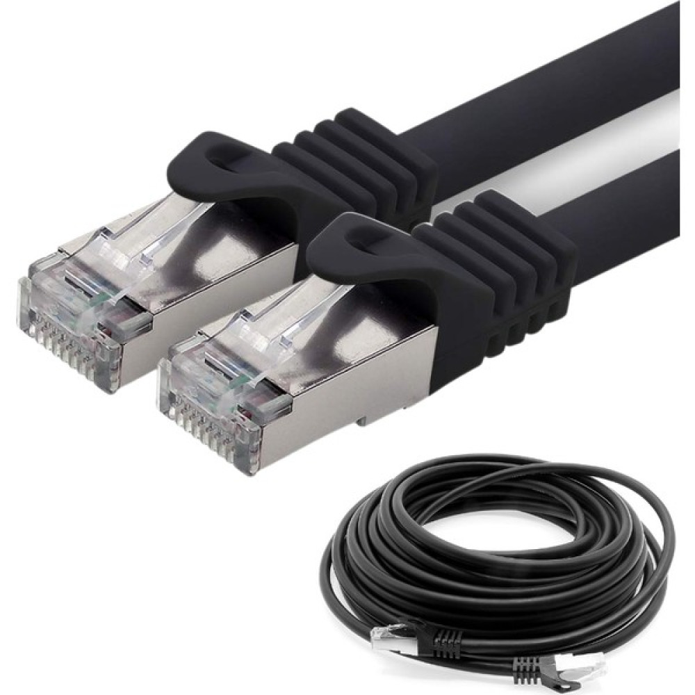 IRENIS CAT7 S/FTP Ethernet (Network, LAN) Kablosu, Siyah, 50 cm - Siyah Ağ / Network Kablosu Fiyatı