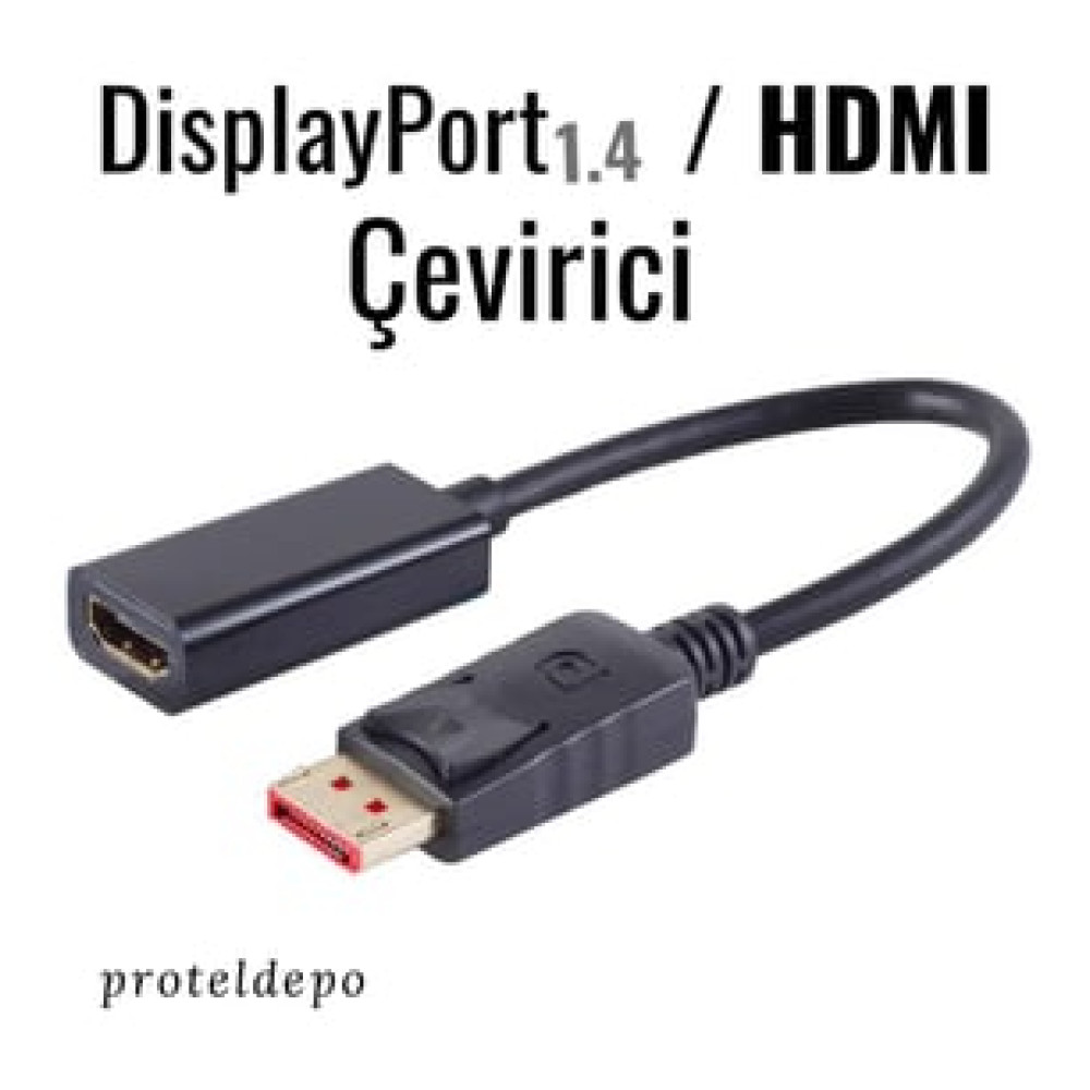 IRENIS DisplayPort / HDMI Çevirici, Dönüştürücü Kablo - 18 Gbit Görüntü Sistemleri Çevirici & Adaptörü Fiyatı