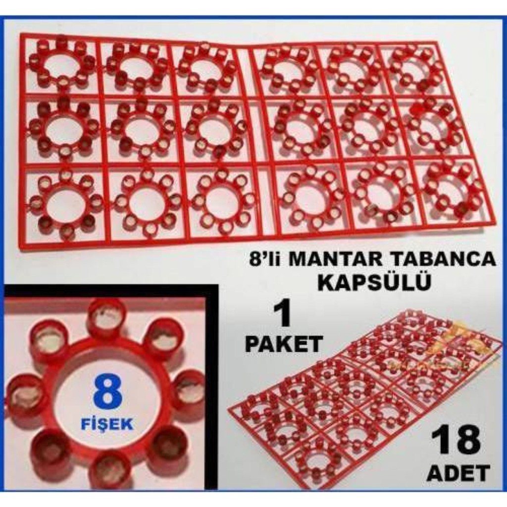İRHANLAR Mantar Kapsül 10 Paket 1440 Adet Kapsül - Kovboy Nostaljik Oyuncak Silah Mermisi Mantar Mermi - Kırmızı Anne Bebek Oyuncak Fiyatı