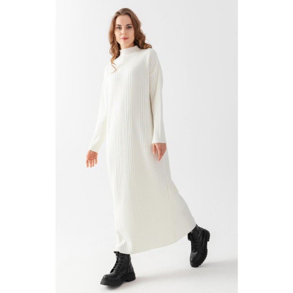 Irmak Kerekli Kadın Fitilli Oversize Elbise, Kadın Elbise,triko Elbise, Oversize Elbise, Uzun Elbise, Ekru Elbise Fiyatı