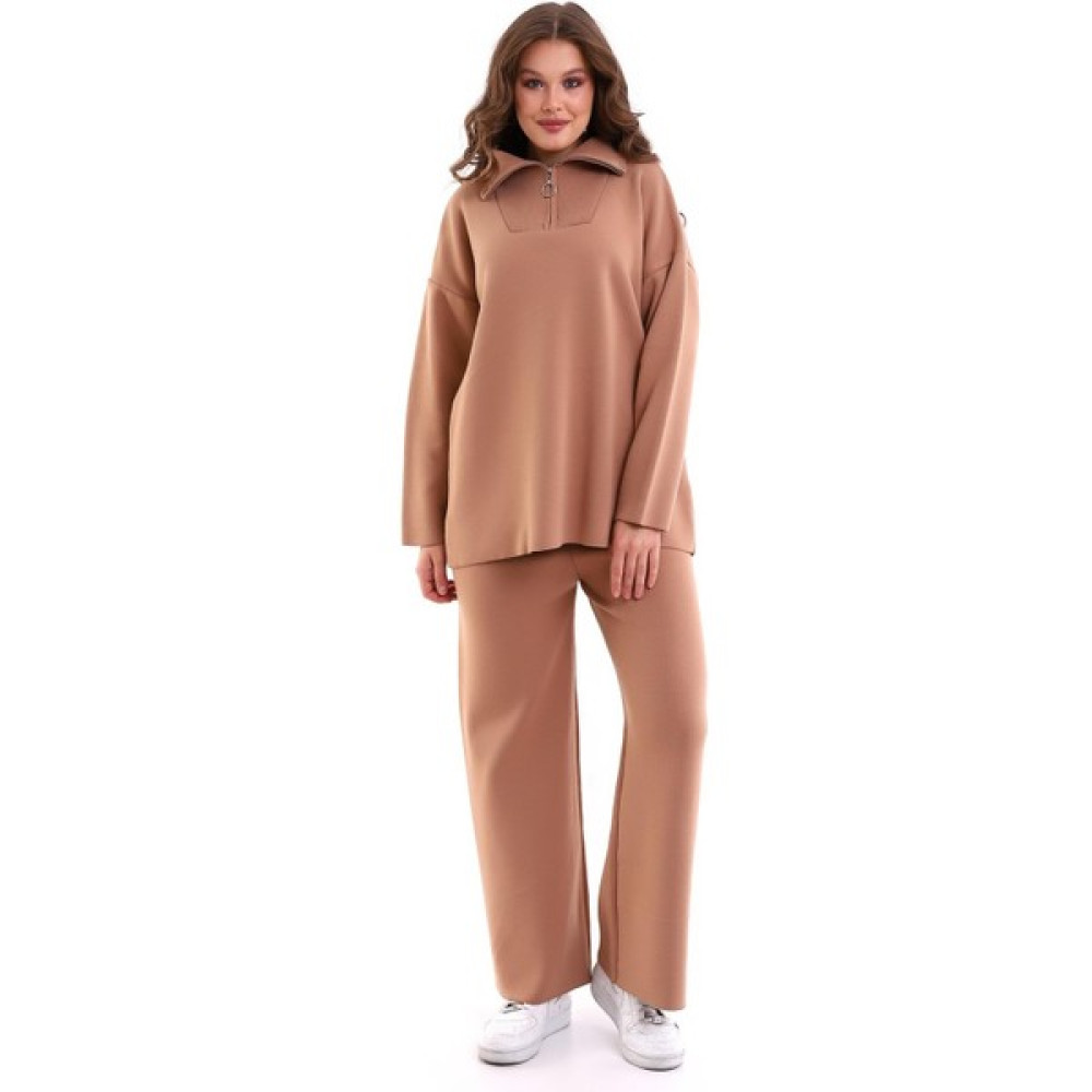 Irmak Kerekli Kadın Oversize Triko Alt Üst Eşofman Takımı, Kışlık Eşofman Takımı, Oversize Eşofman Takımı, Kahverengi Eşofman Takımı Kadın Eşofman Fiyatı