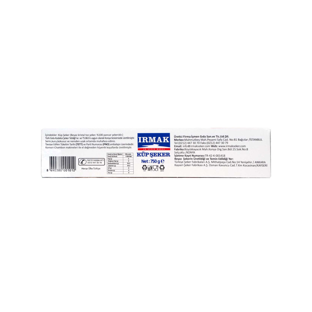 Irmak Küp Şeker 750 gr