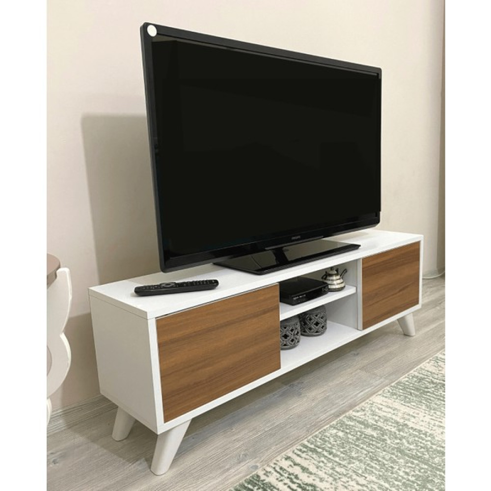 Irmak Mobilya Tv Sehpası & Tv Ünitesi Ceviz Kapaklı Televizyon Sehpası - Abanoz - Antrasit Tv Ünitesi / Sehpası Fiyatı