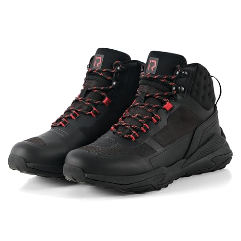 IRON JIA'S Motorcycle Shoes for Men, Waterproof Anti-Slip Breathable Street Casual Motorcycle Riding Boots with Lace Garage, Ankle Support, Shift Pads 10