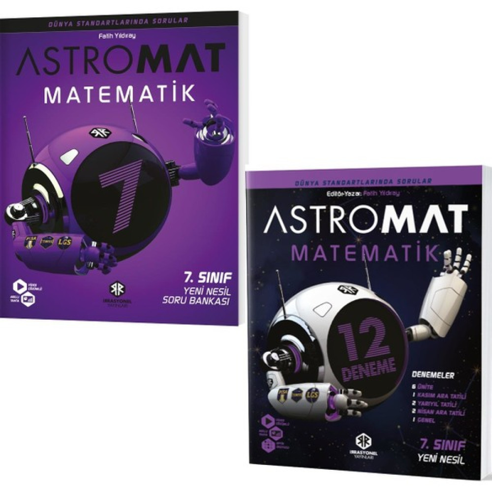 İrrasyonel Yayınları 7. Sınıf Astromat Matematik Yeni Nesil Soru + Deneme Seti Yeni 2022 Kaynak Kitapları Fiyatı