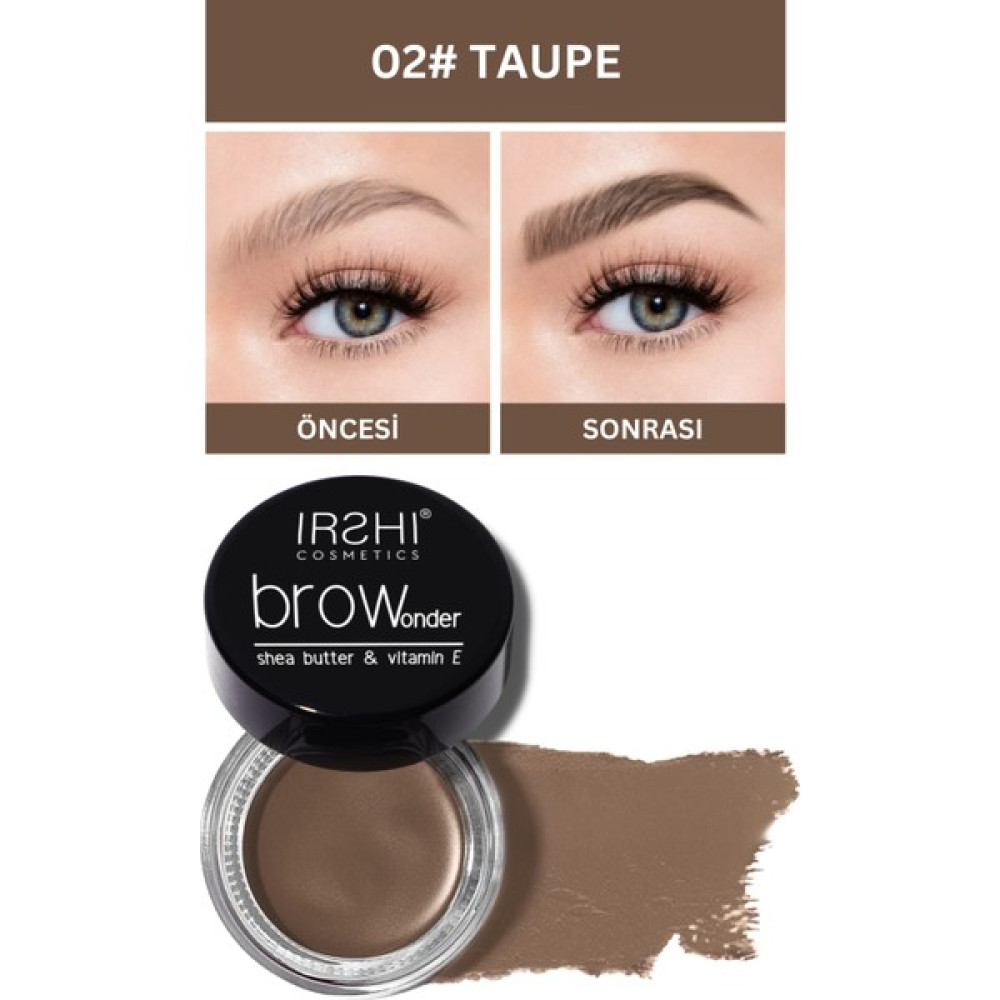 IRSHI BroWonder Kumral Kaş Pomadı - Kaş Kalemi - Kaş Farı - Renkli Kaş Jeli - E Vitamini & Shea Yağı İçerikli - Paraben ve Sülfat İçermez - Temiz İ... Makyaj Ürünleri Fiyatı