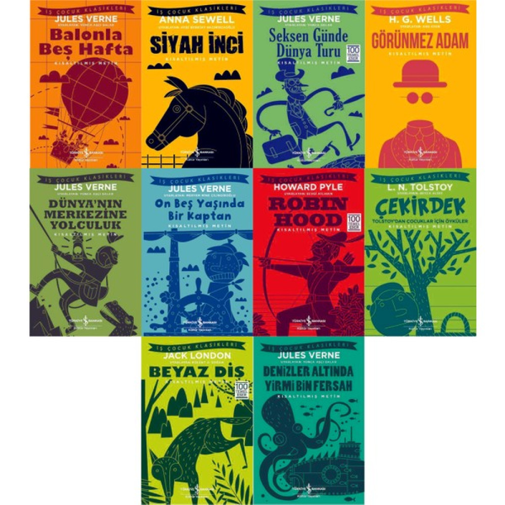 İş Bankası Kültür Yayınları Çocuk Klasikleri 10 Kitap Set Çocuk Roman Fiyatı