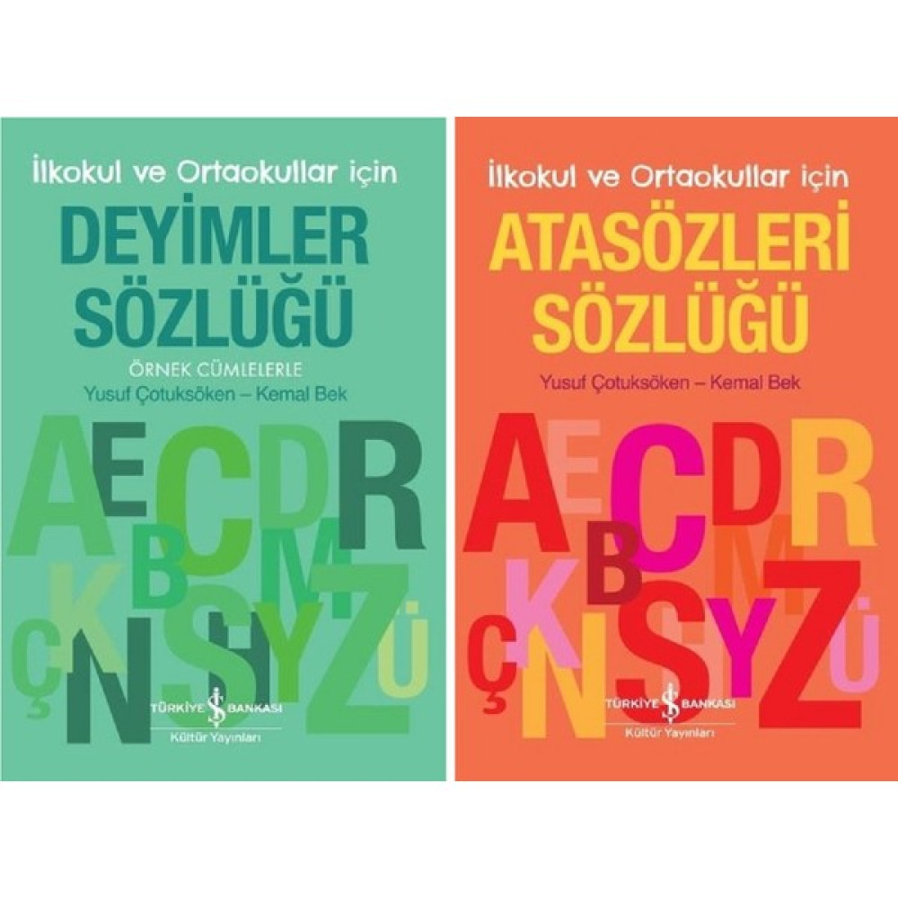 İş Bankası Kültür Yayınları İlkokul ve Ortaokullar İçin Atasözleri ve Deyimler Sözlüğü Örnek Cümlelerle - 2 Kitap Takım Atasözleri ve Deyimler Sözlükleri Fiyatı