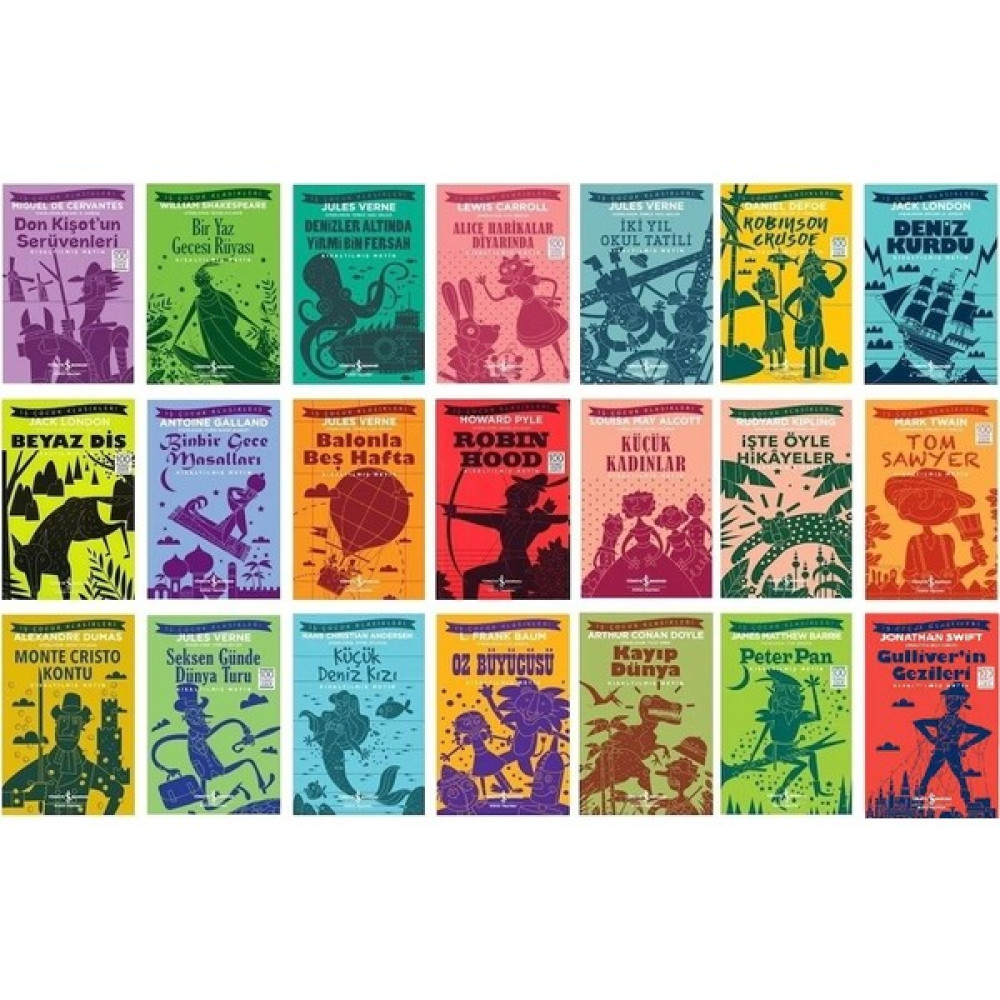İş Çocuk Klasikleri 21 Kitap Set Çocuk Klasikleri Fiyatı