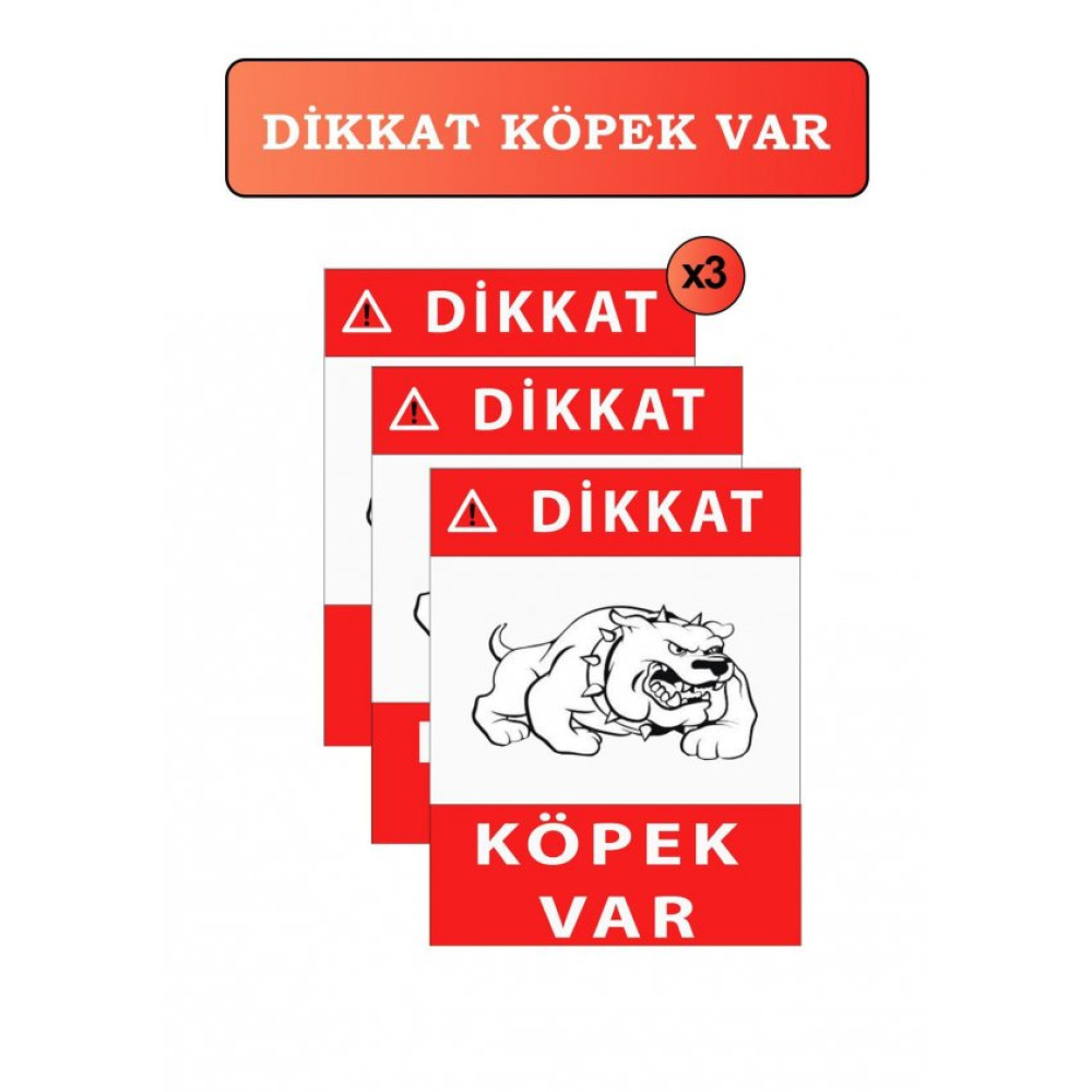 Is Guvenlıgı 3 Adet Levhası Dıkkat Kopek Var Levhası Uyarı Levhası Dıkkat Kopek Var Isaret Levhası Güvenlik Cihazları Fiyatı