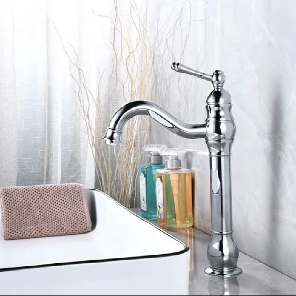 İsaoğlu Çanak Lavabo Bataryası Vintage Lavabo Musluğu Silver Gümüş Lavabo Çanak Uyumlu- Bataryalar & Musluklar Fiyatı