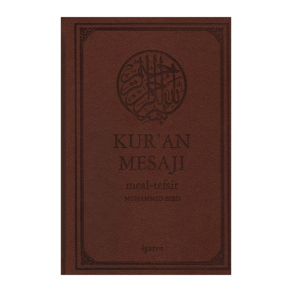 İşaret Yayınları Muhammed Esed'in Kuran Mesajı Meal-Tefsir Büyük Boy-Metinli 1560 Sayfa Türkçe Yayın Evi Din Kitapları Fiyatı