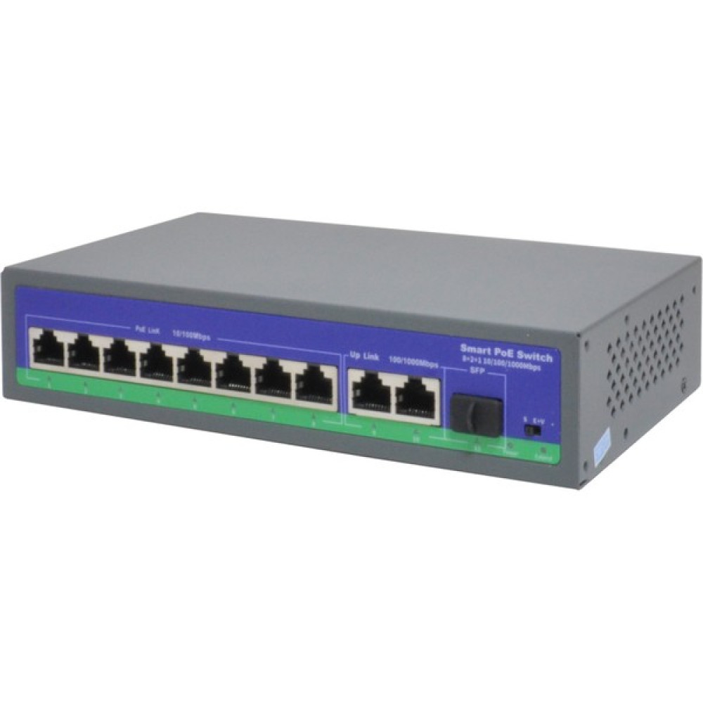 Isee1011P 8 Port Poe + 2 Port GB Uplink + 1 Sfp 120W Poe Switch Hub & Switch Fiyatı
