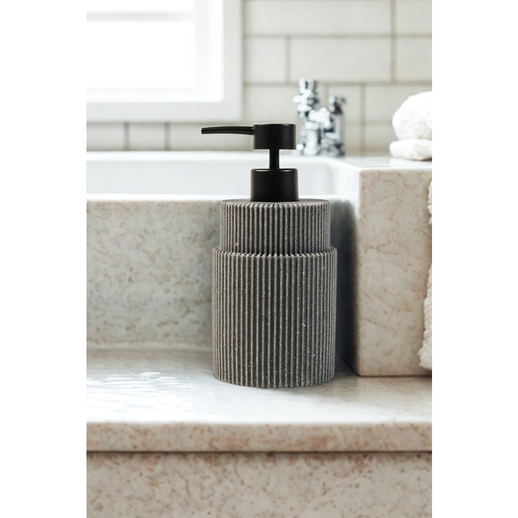 iselahome Maren Polyresin Sıvı Sabunluk – Modern Banyo Aksesuarı 300 ml - Antrasit Diğer Fiyatı
