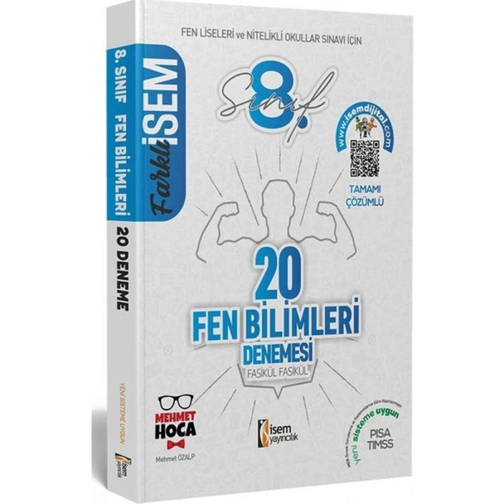 Isem 2021 LGS Farklı Isem 8. Sınıf Fen Bilgisi 20'li Sarmal Deneme Kaynak Kitapları Fiyatı