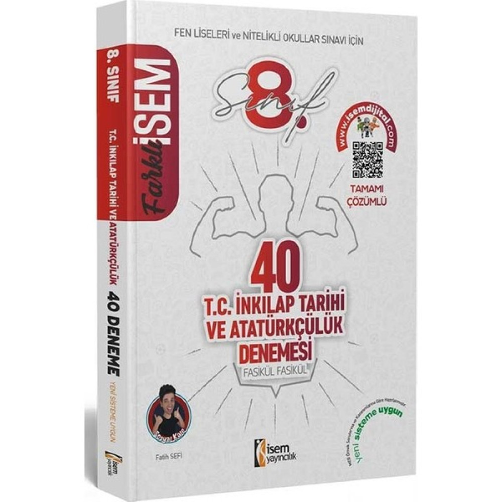 Isem 2021 LGS Farklı Isem 8. Sınıf Inkılap Tarihi 40'li Sarmal Deneme Kaynak Kitapları Fiyatı