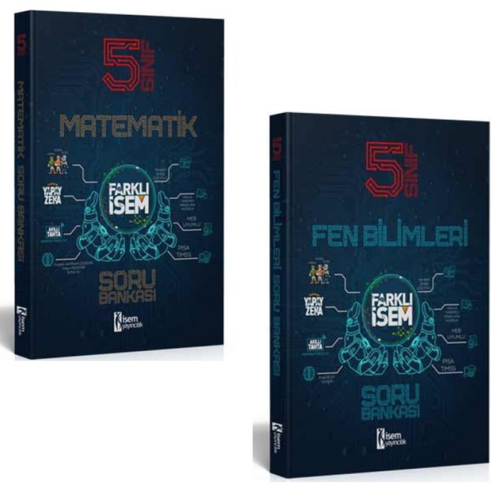 Isem 5. Sınıf Farklı Isem Matematik ve Fen Soru Bankası Seti Tüm Dersler Fiyatı