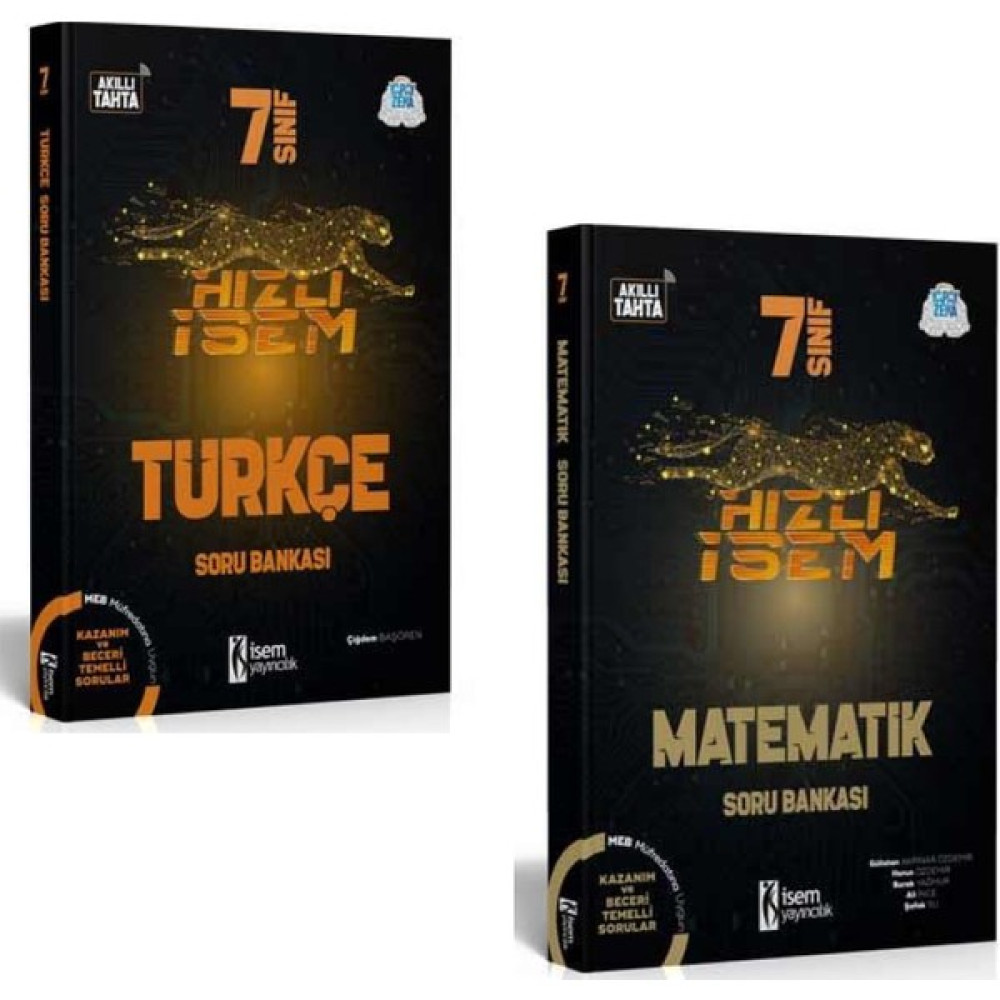 Isem 7. Sınıf Hızlı Isem Türkçe ve Matematik Soru Bankası Seti Tüm Dersler Fiyatı