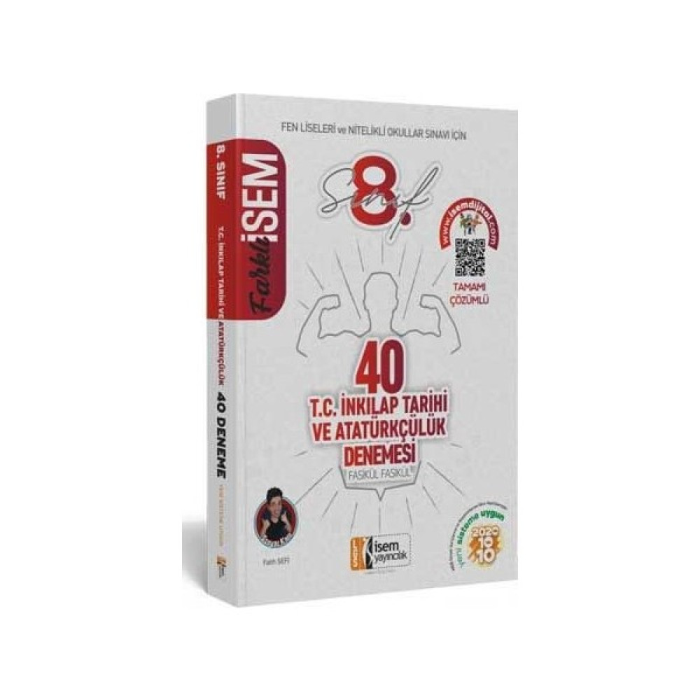 İsem Yayıncılık 2020 LGS Farklı İsem Yayıncılık 8. Sınıf Inkılap Tarihi 40'li Sarmal Deneme TEOG Kitapları Fiyatı