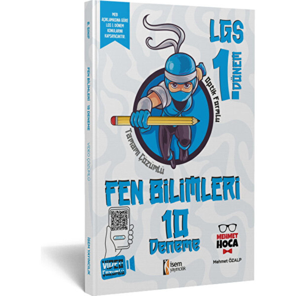 İSEM Yayıncılık 2023 Isem LGS 1. Dönem Fen Bilimleri 10 Branş Deneme Ders Sınav Kitapları Fiyatı