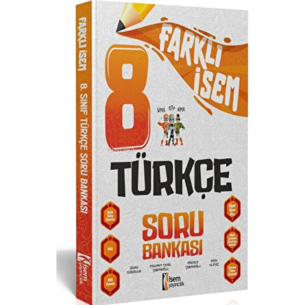 İSEM Yayıncılık 2024 Farklı Isem 8. Sınıf Türkçe Soru Bankası Eğitim Setleri Fiyatı