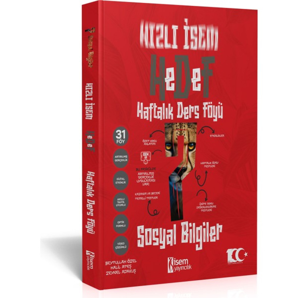 İSEM Yayıncılık 2024 Hızlı İsem Hedef 7. Sınıf Sosyal Bilgiler Haftalık Ders Föyü Yaprak Testler Fiyatı