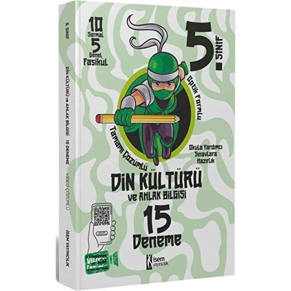 İSEM Yayıncılık 5. Sınıf Din Kültürü ve Ahlak Bilgisi 15 Deneme Isem Yayınları Kaynak Kitapları Fiyatı