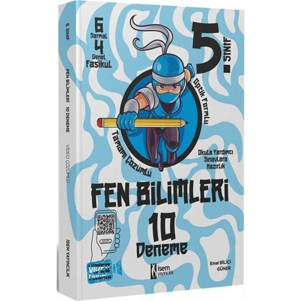 İSEM Yayıncılık 5. Sınıf Fen Bilimleri 10 Deneme Isem Yayınları Kaynak Kitapları Fiyatı