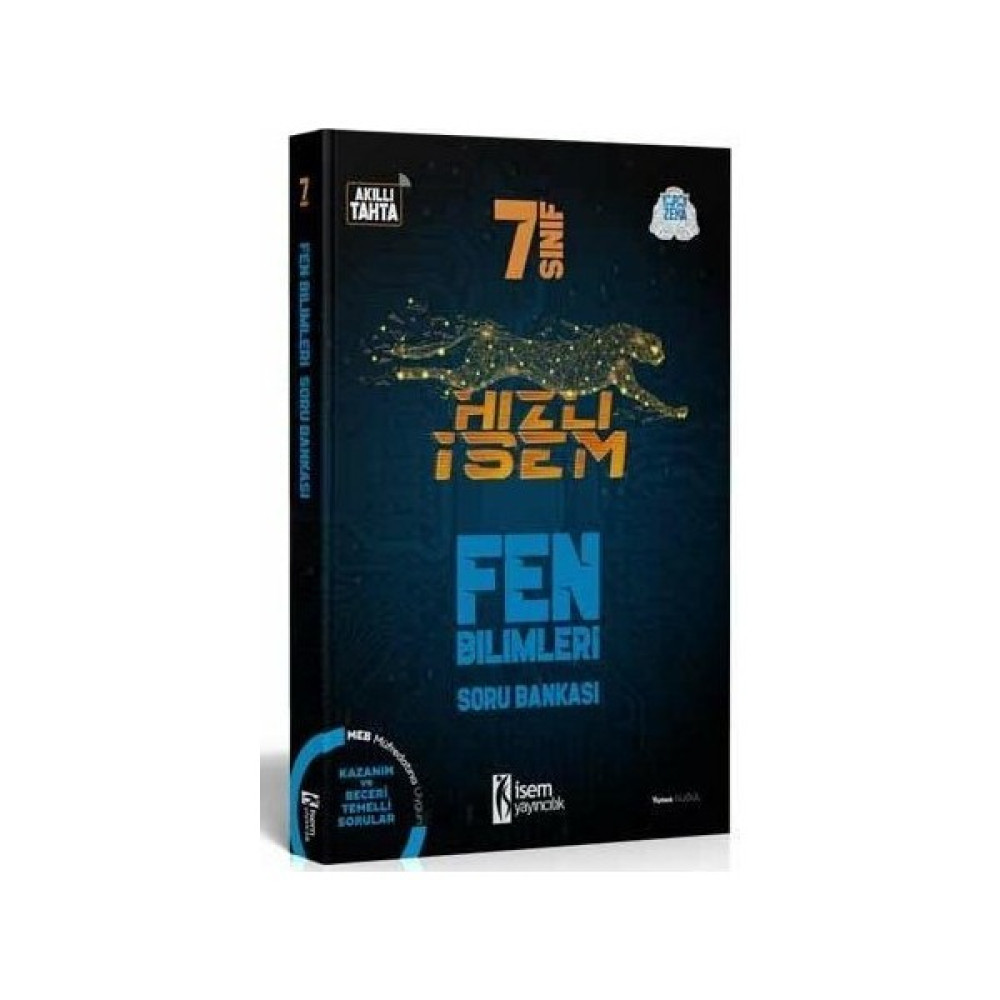 İSEM Yayıncılık Isem Yayınları 7. Sınıf Fen Bilimleri Hızlı Isem Soru Bankası Tüm Dersler Fiyatı