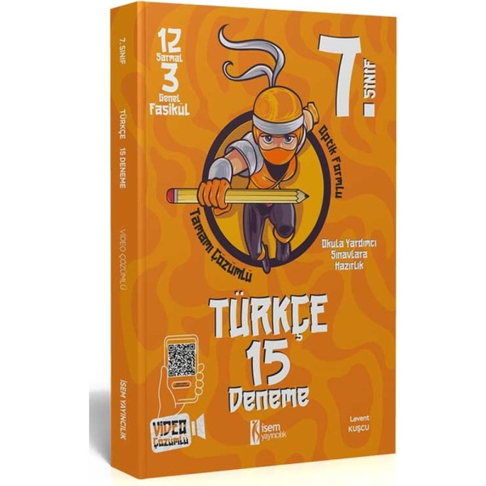 İSEM Yayıncılık Isem Yayınları 7. Sınıf Türkçe 15 Deneme Kaynak Kitapları Fiyatı
