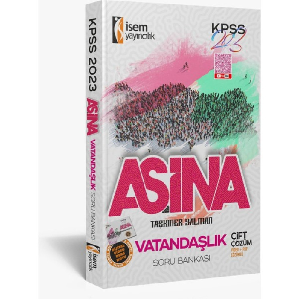 İSEM Yayıncılık KPSS 2023 Aşina Vatandaşlık Qr Ders Notu Soru Bankası KPSS Fiyatı