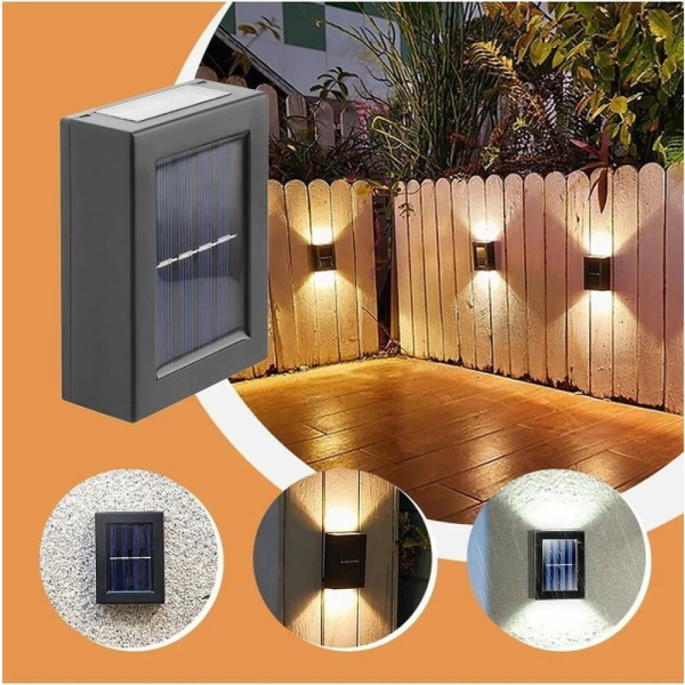 İsg Store Çift Taraflı Duvar Lambası Güneş Enerjili Aydınlatma Dekorasyon Aplik Işık Yeni Model Solar 1 Adet Dış Mekan & Bahçe Oyuncakları Fiyatı