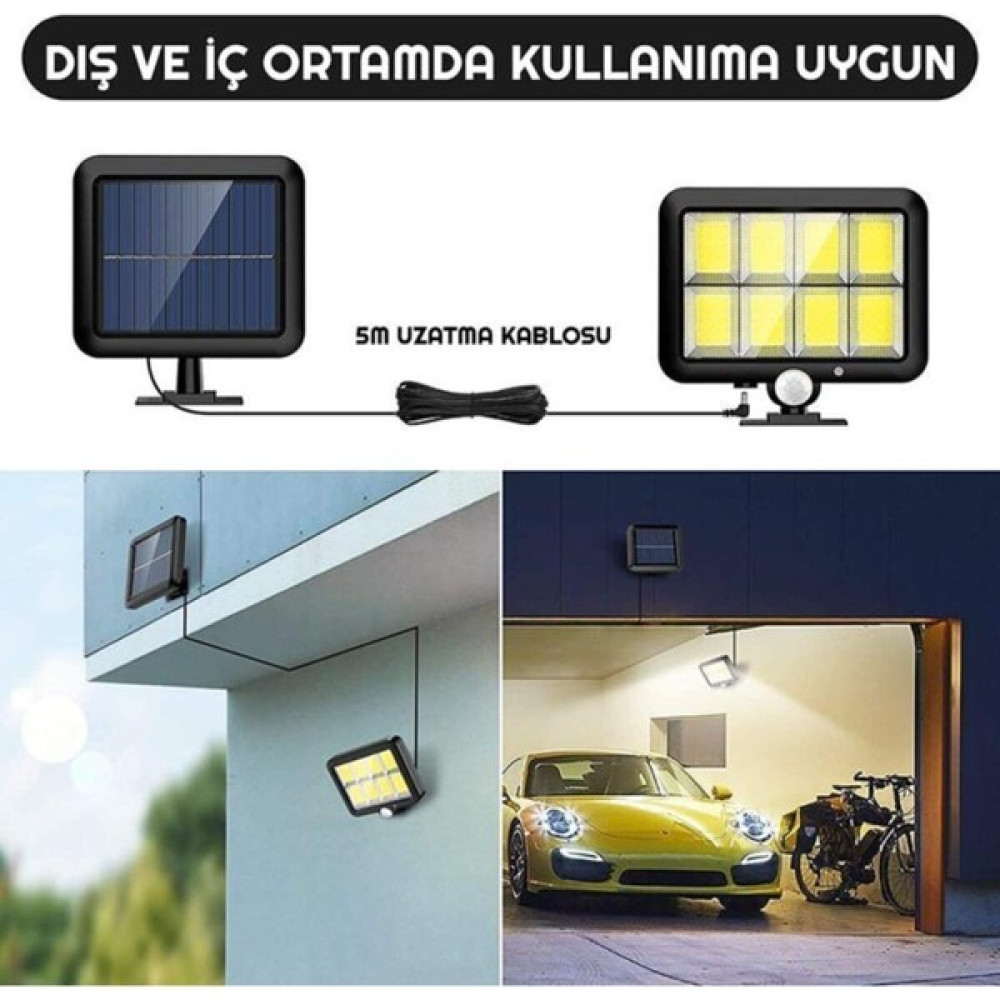 İsg Store Su Geçirmez 3 Modlu 160 Cob Solar LED Hareket Sensörlü Kumandalı Dış Mekan & Bahçe Oyuncakları Fiyatı