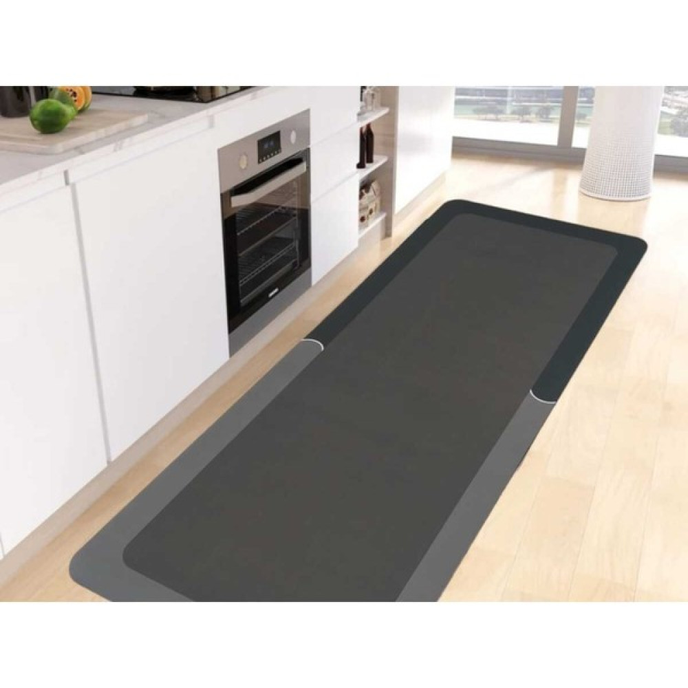 İsg Store Yazısız Uzun Dikdörtgen Mutfak Halısı Tezgah Önü Sihirli Su Emici Paspası Kaymaz Tabanlı 150 x 48 cm - 100 cm - Kahve Paspas Fiyatı